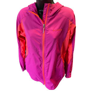 Columbia Kid Splash Flash Hooded Wind Rain Softshell Jacket Size XL 18/20